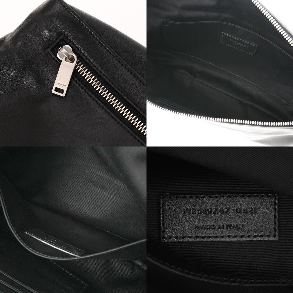 SAINT LAURENT City Belt Bag Black Leather Body - Picture 11 of 11